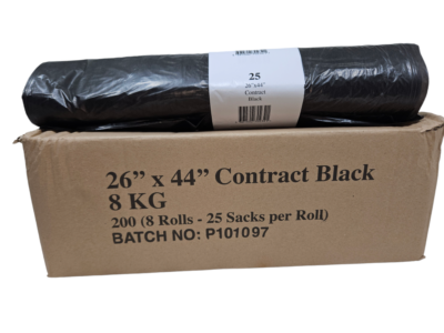 Durasacks Black Bags | 26” x 42” Recycled | 32 Micron